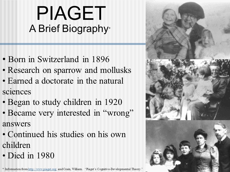 JEAN PIAGET : Early Years - ppt download