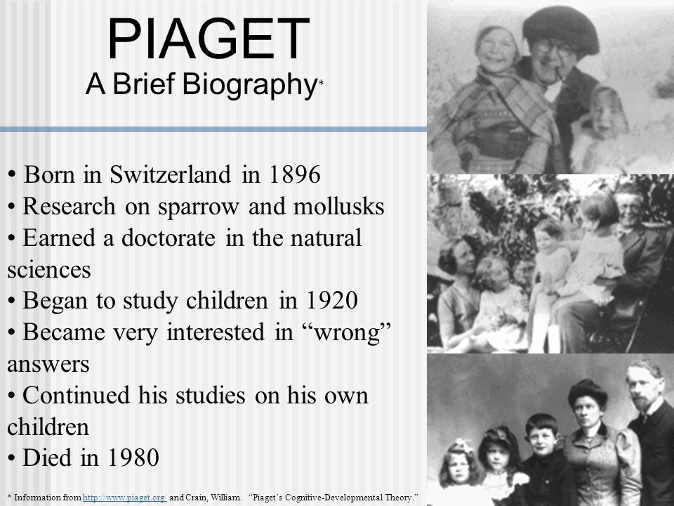 Jean Piaget - Biography, Facts and Pictures