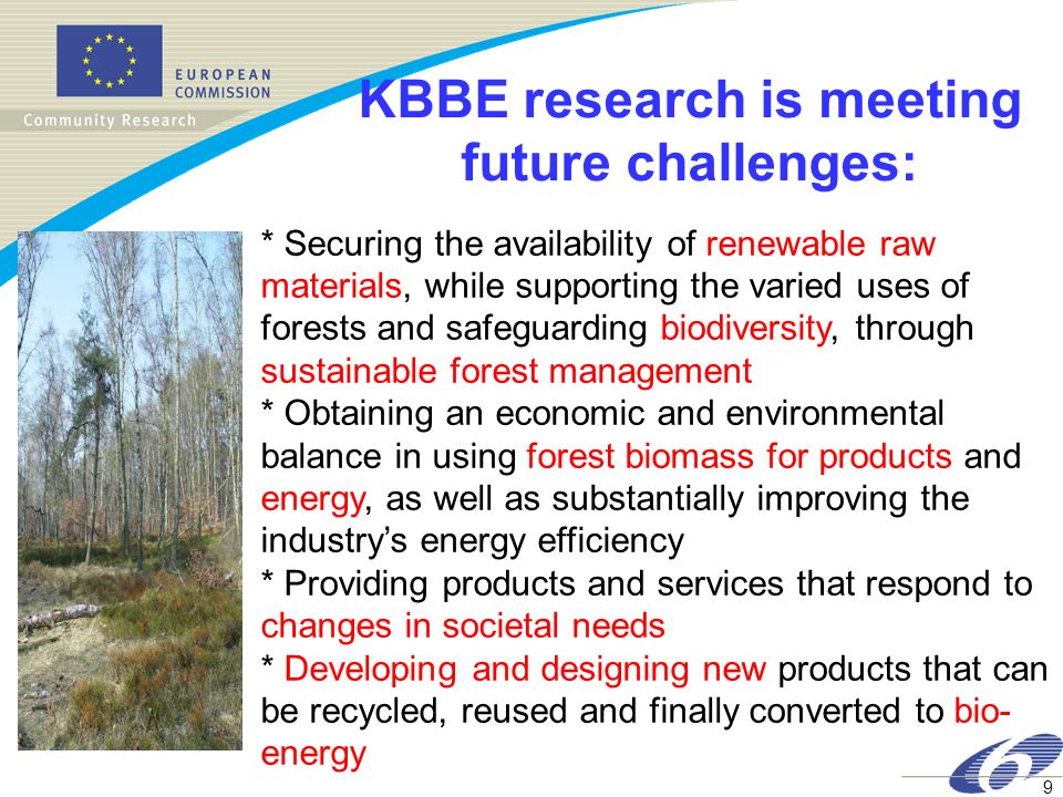 KBBE research is meeting future challenges: