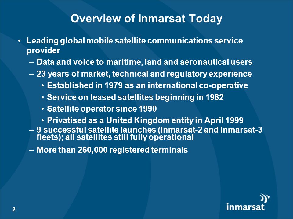 Inmarsat Products And Strategy Ppt Download