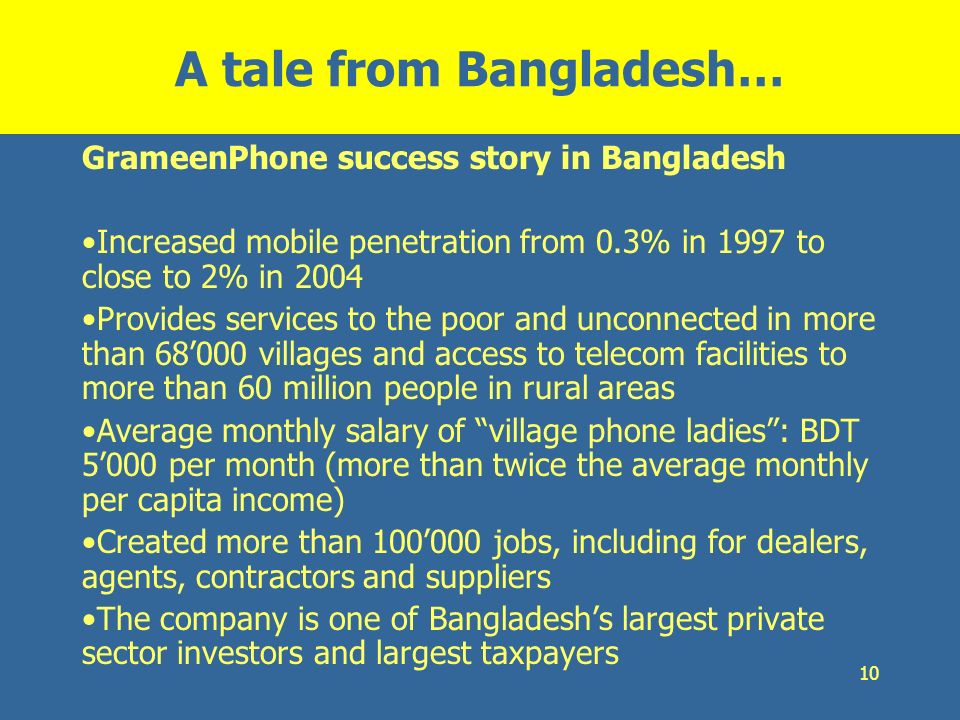 A tale from Bangladesh…