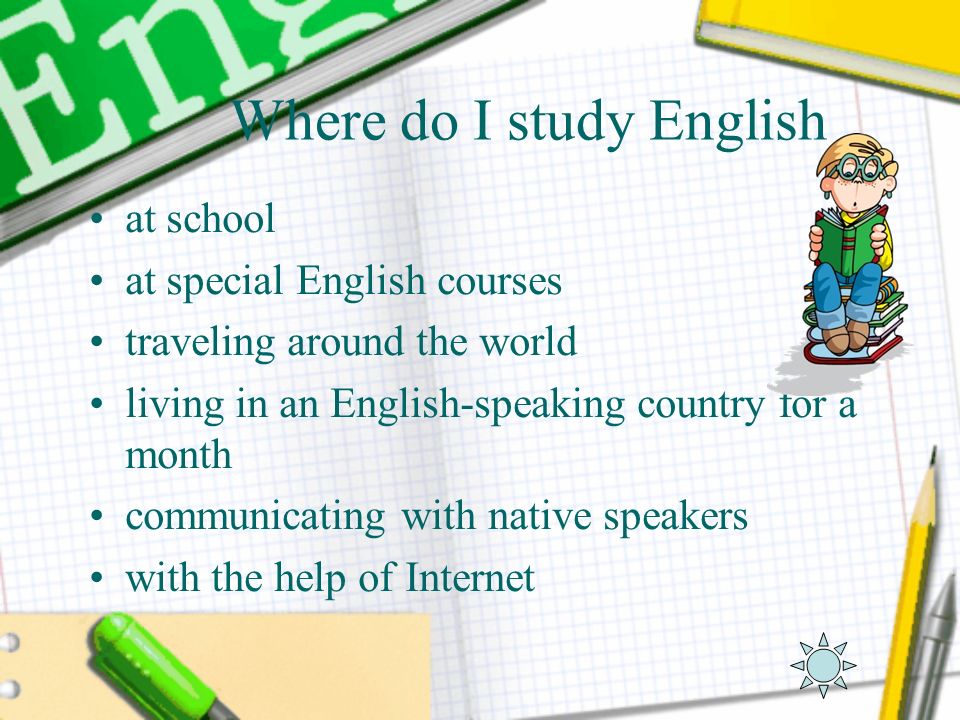 Where do I study English