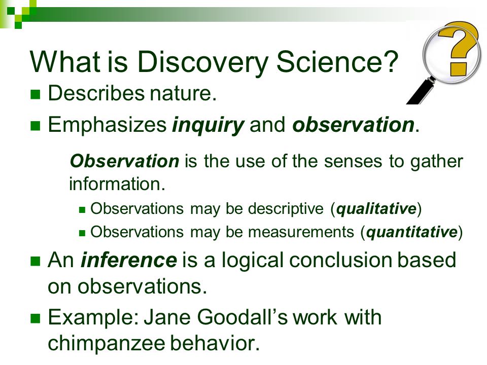 What is Discovery Science