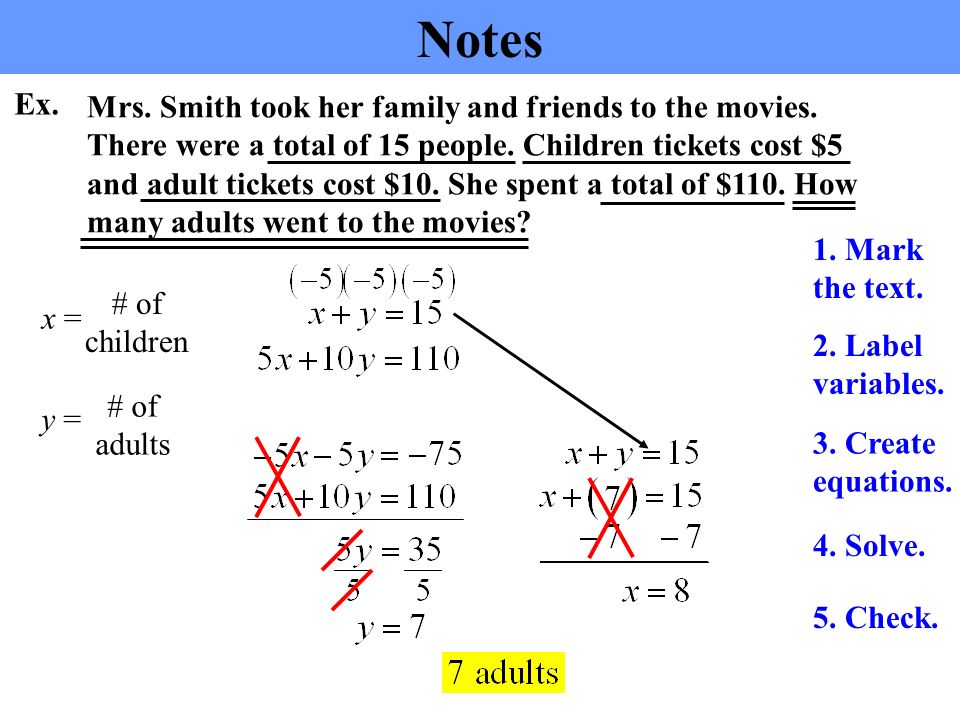 Bell Work 2/25/2015 Solve the system by linear combination. - ppt video  online download