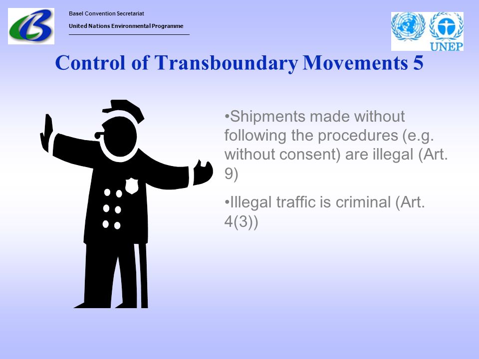 Control of Transboundary Movements 5