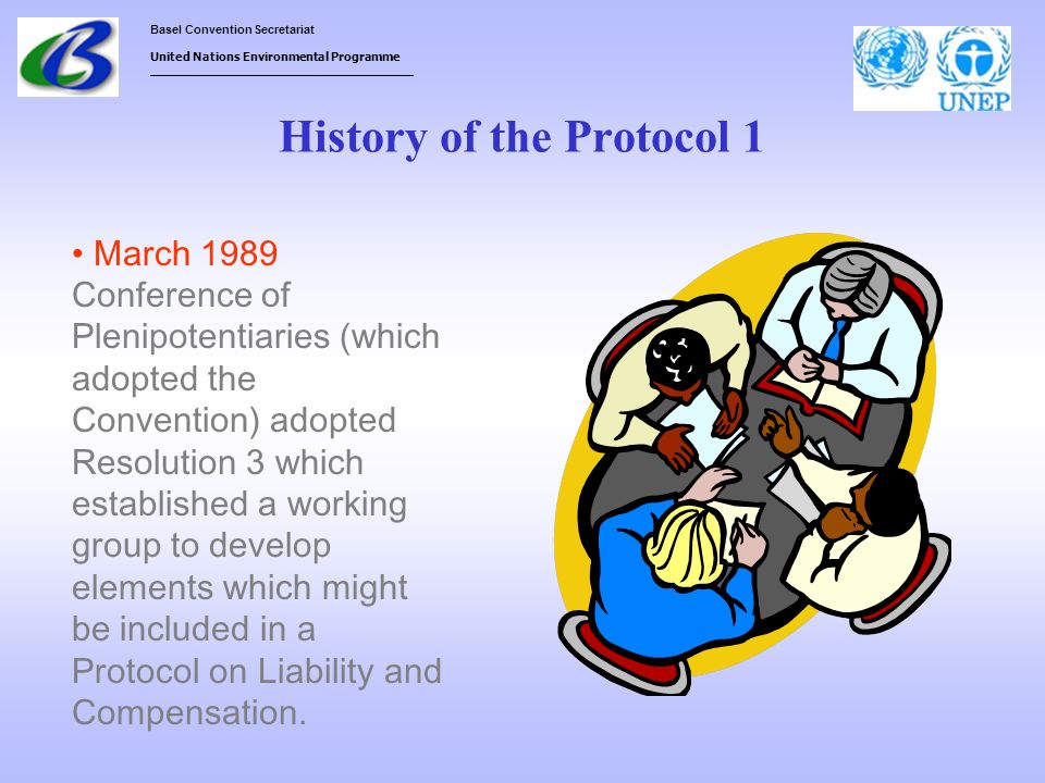 History of the Protocol 1