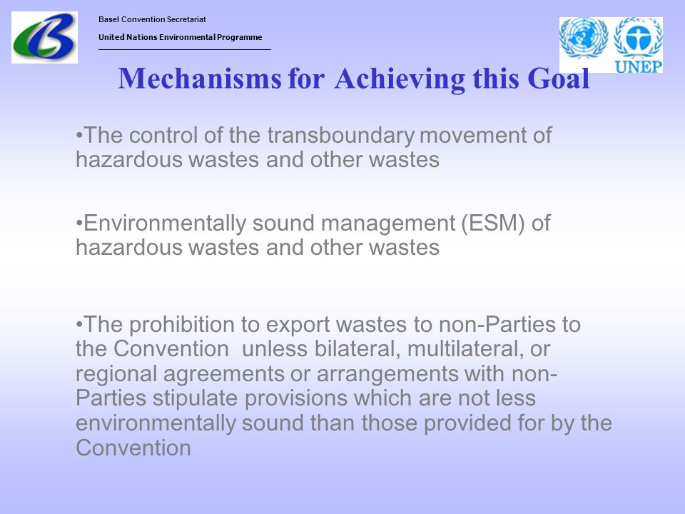 Mechanisms for Achieving this Goal