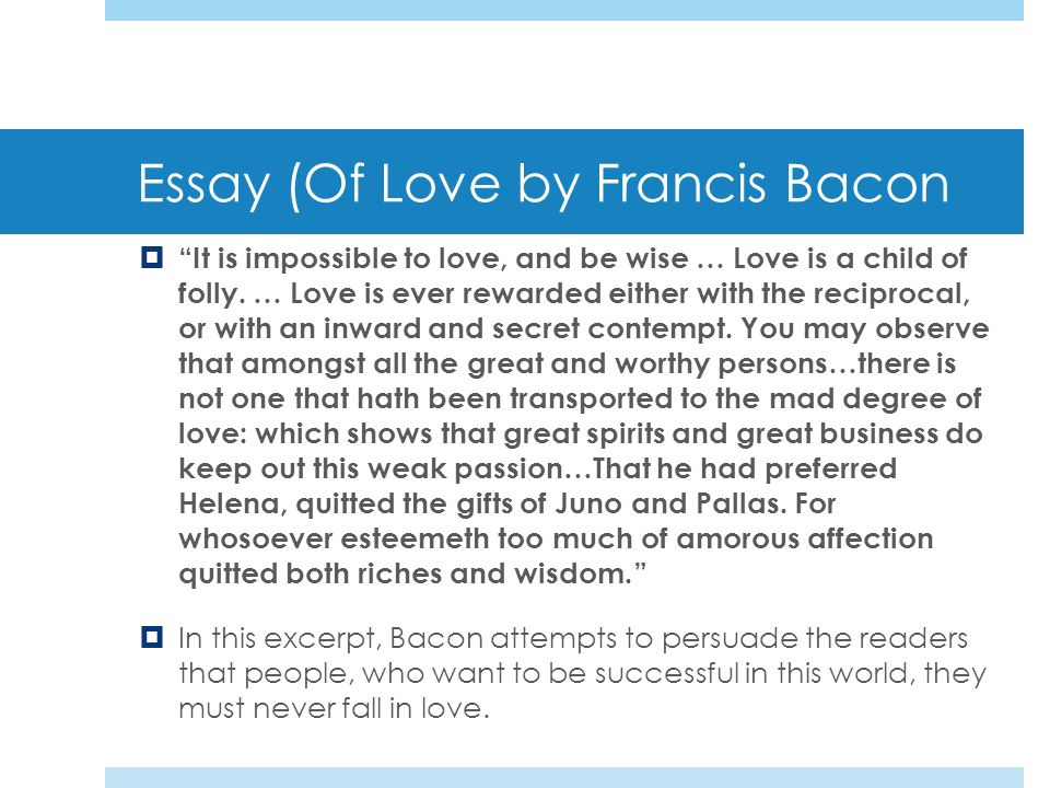 bacon of love summary