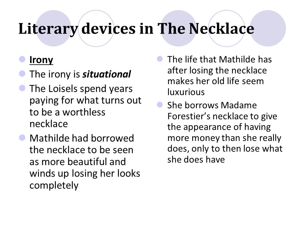 The Necklace Literary Devices | LitCharts