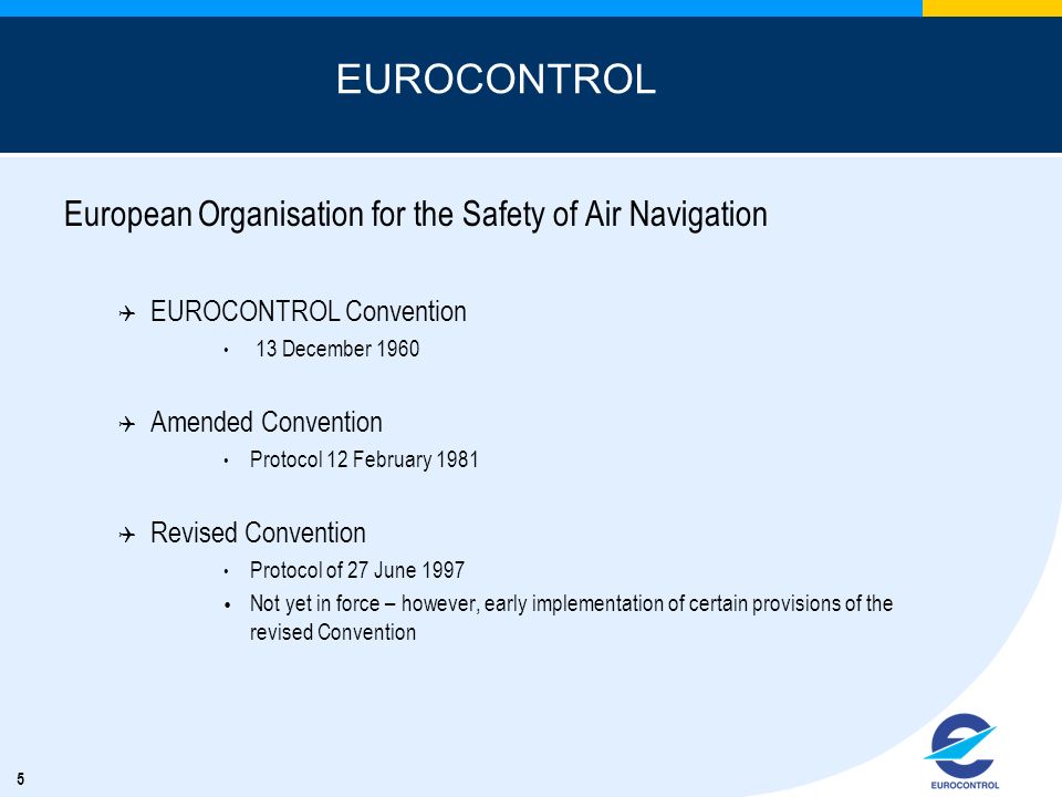 EUROCONTROL European Organisation for the Safety of Air Navigation