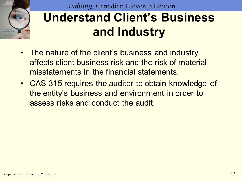 Understand Client’s Business and Industry