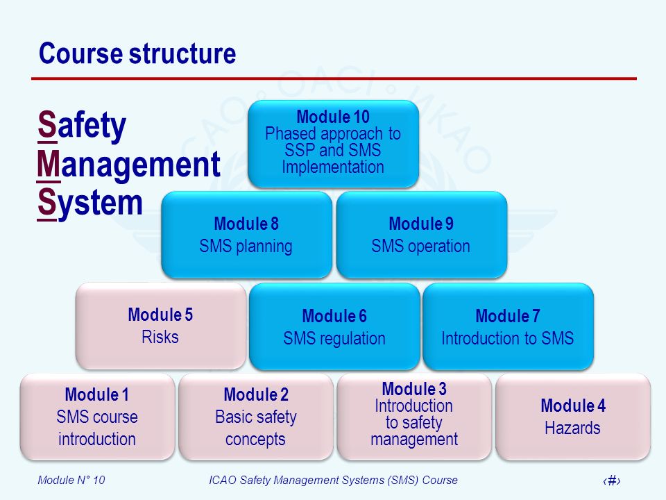 Safety Management System Course structure Module 1