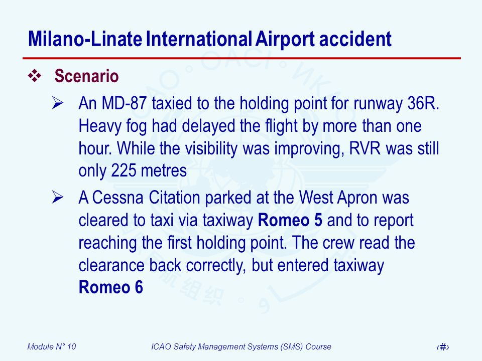 Milano-Linate International Airport accident