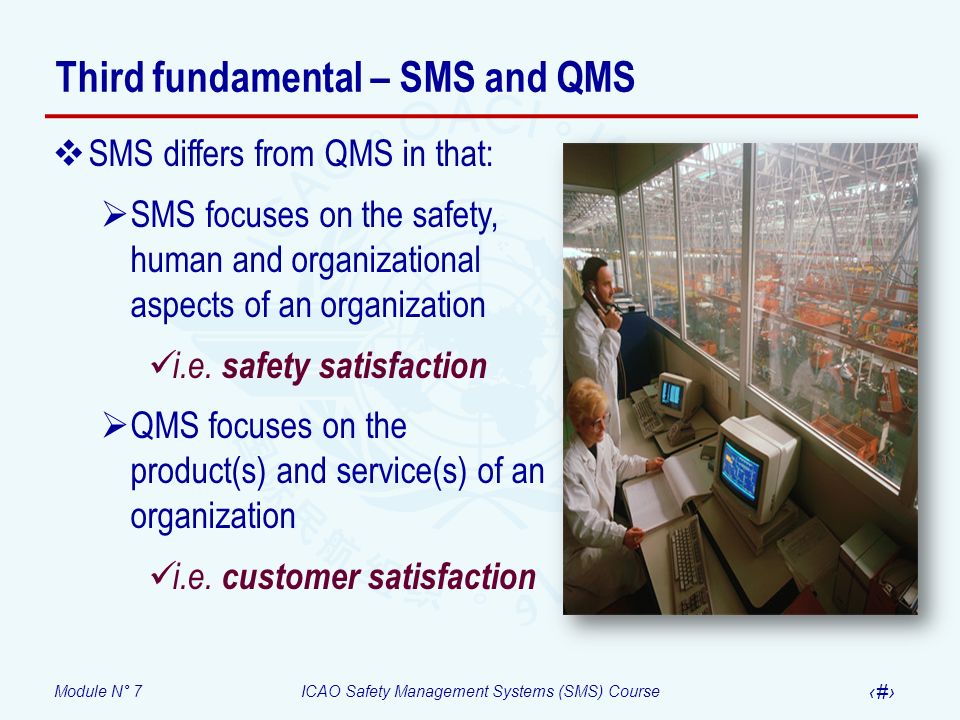 Third fundamental – SMS and QMS