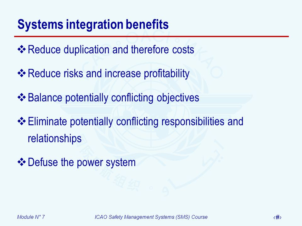 Systems integration benefits