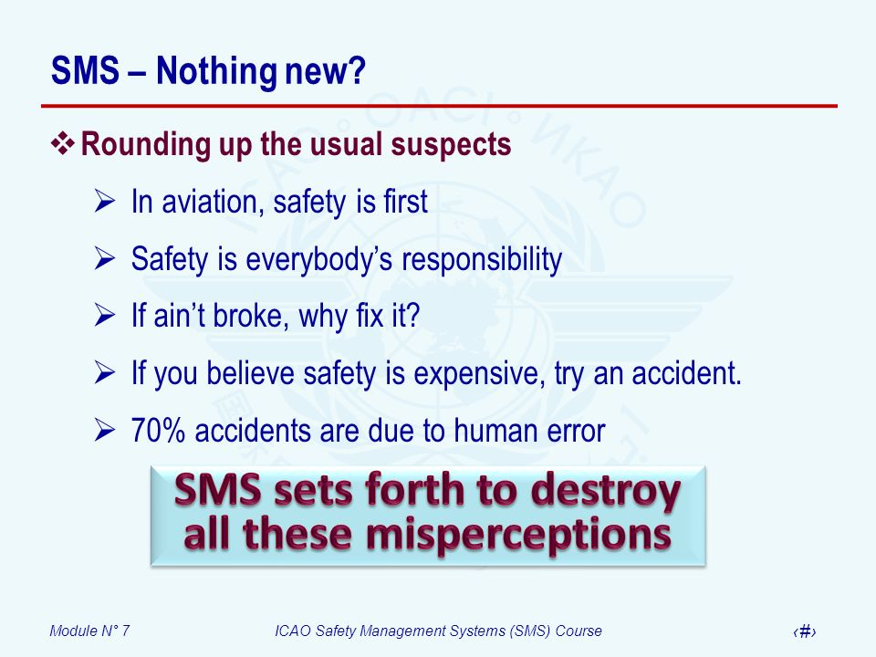SMS sets forth to destroy all these misperceptions