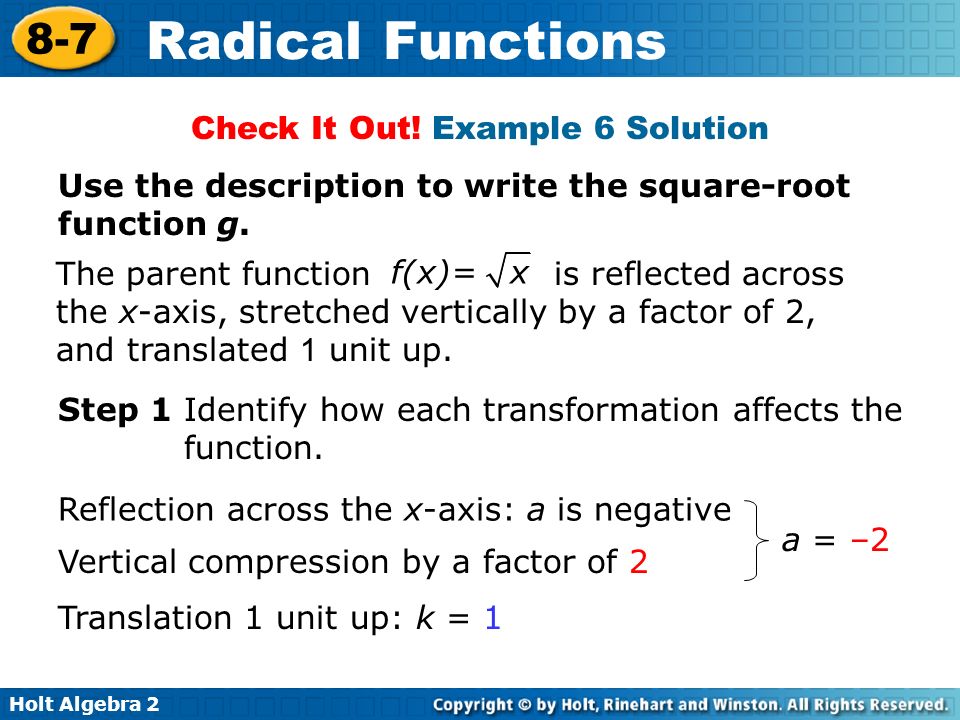 Check It Out! Example 6 Solution