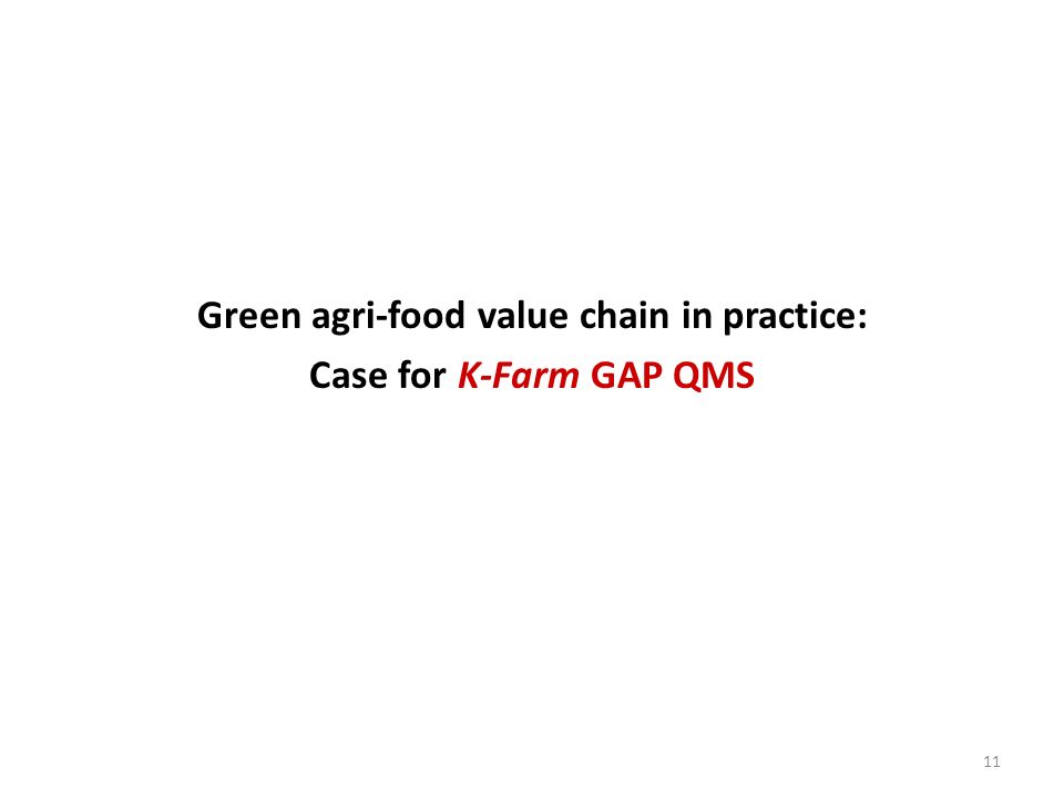 Green agri-food value chain in practice: