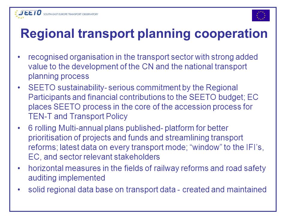 Regional transport planning cooperation