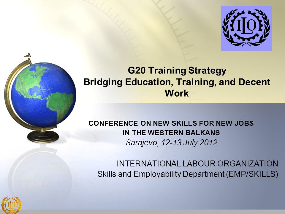 G20 Training Strategy Bridging Education, Training, and Decent Work