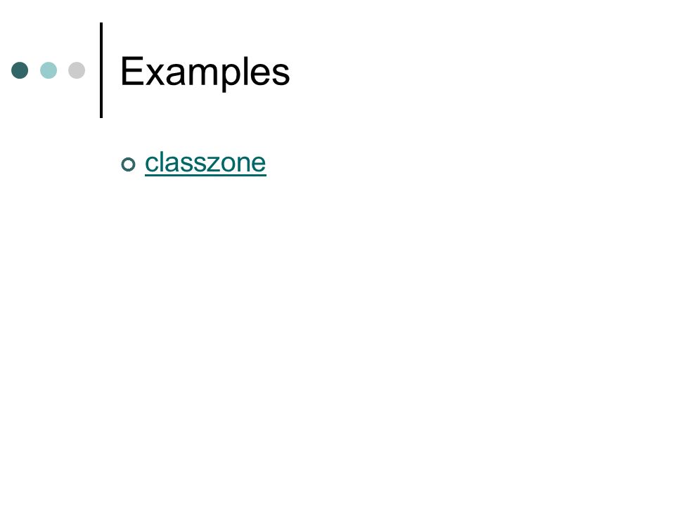 Examples classzone