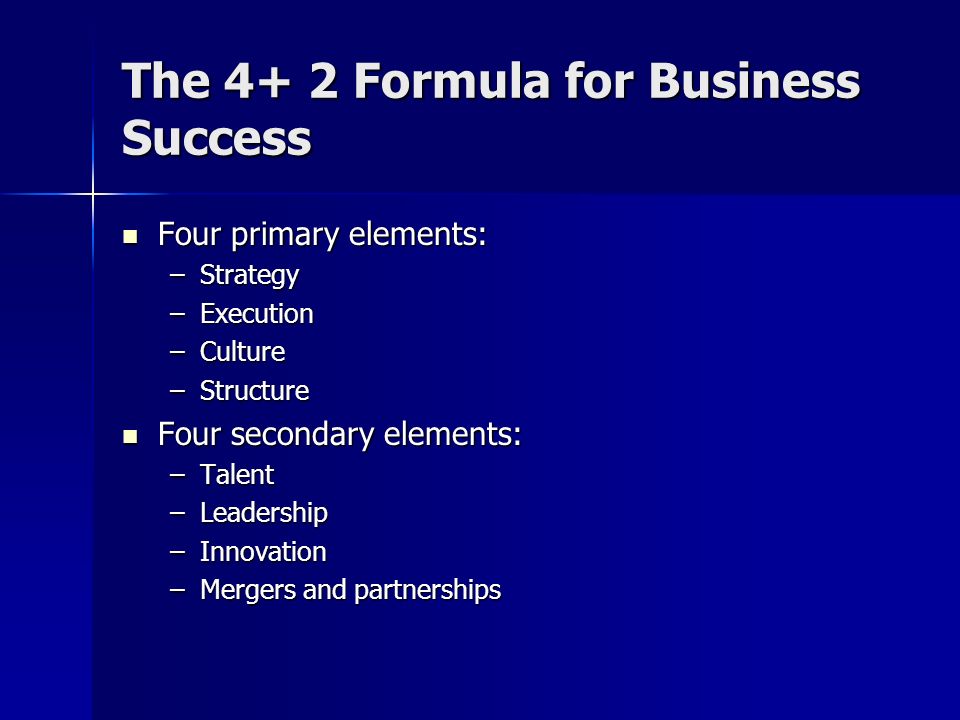 What is 4+2 business strategy?