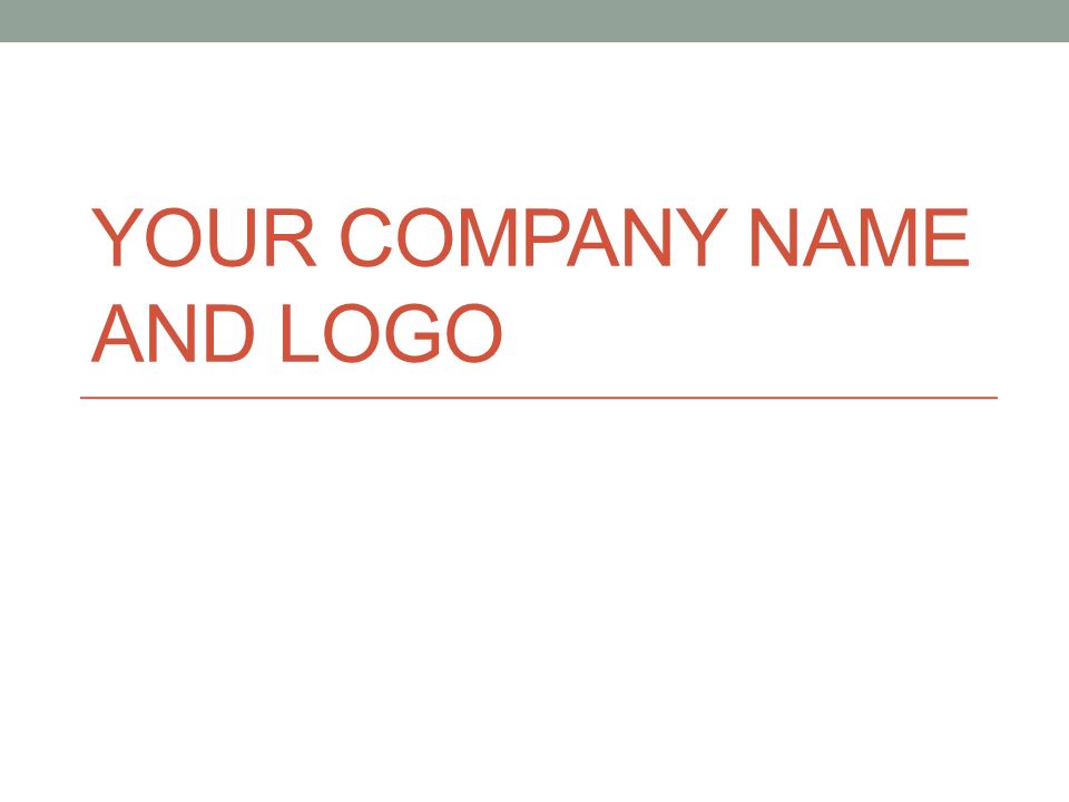 Your Company Name and Logo