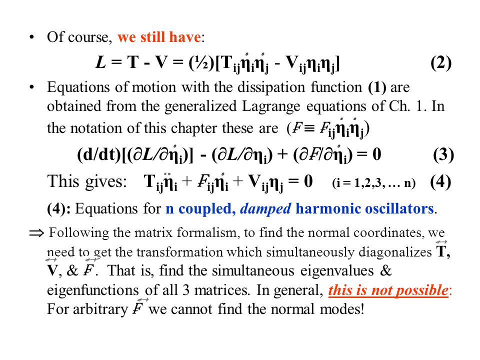 Sect 6 5 Forced Vibrations Dissipative Effects Ppt Video Online Download