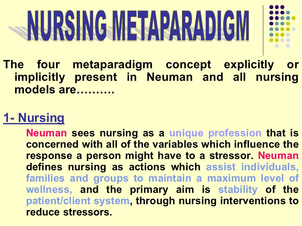 what is the metaparadigm of nursing