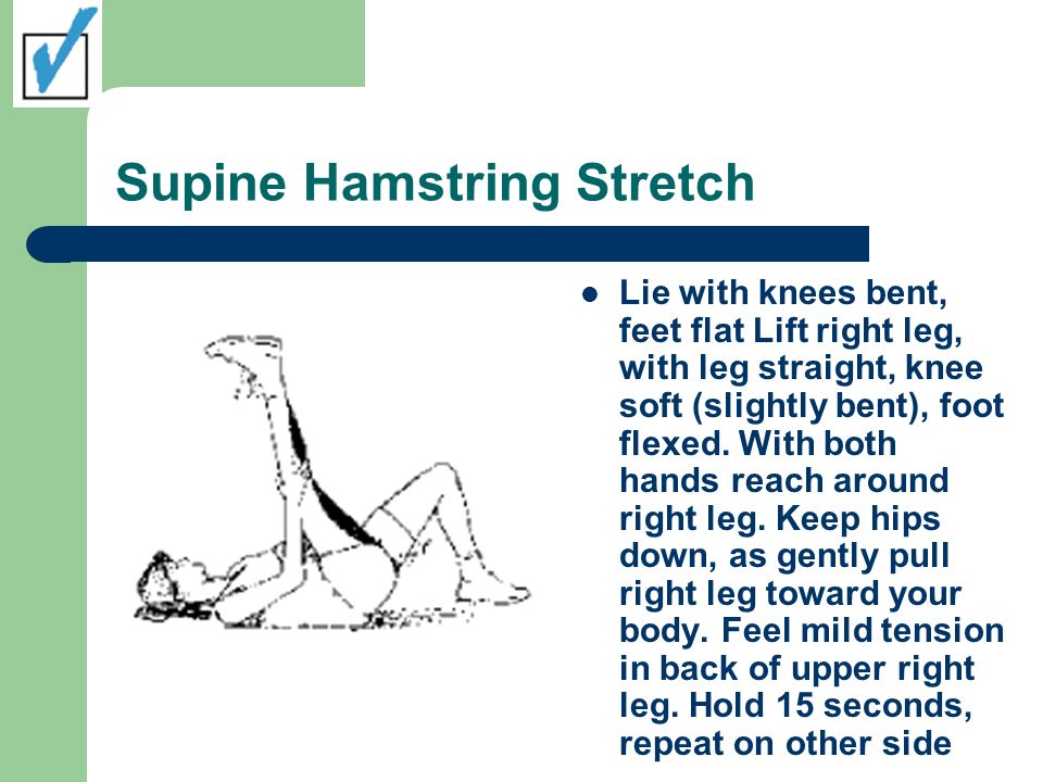 Supine Hamstring Stretch