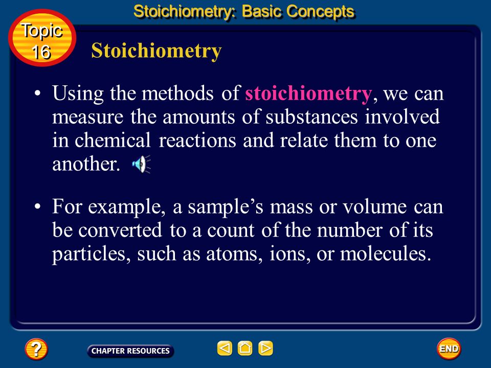 Stoichiometry: Basic Concepts