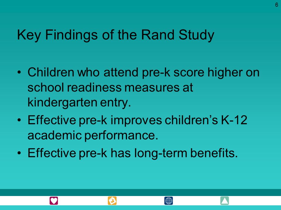 Key Findings of the Rand Study
