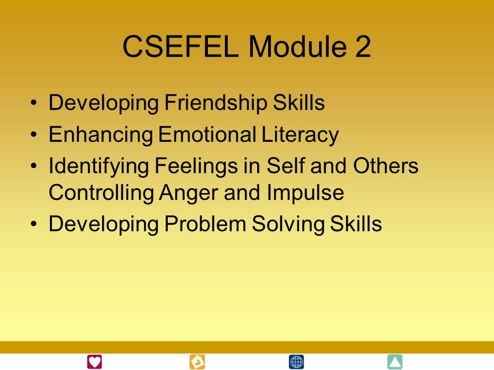 CSEFEL Module 2 Developing Friendship Skills