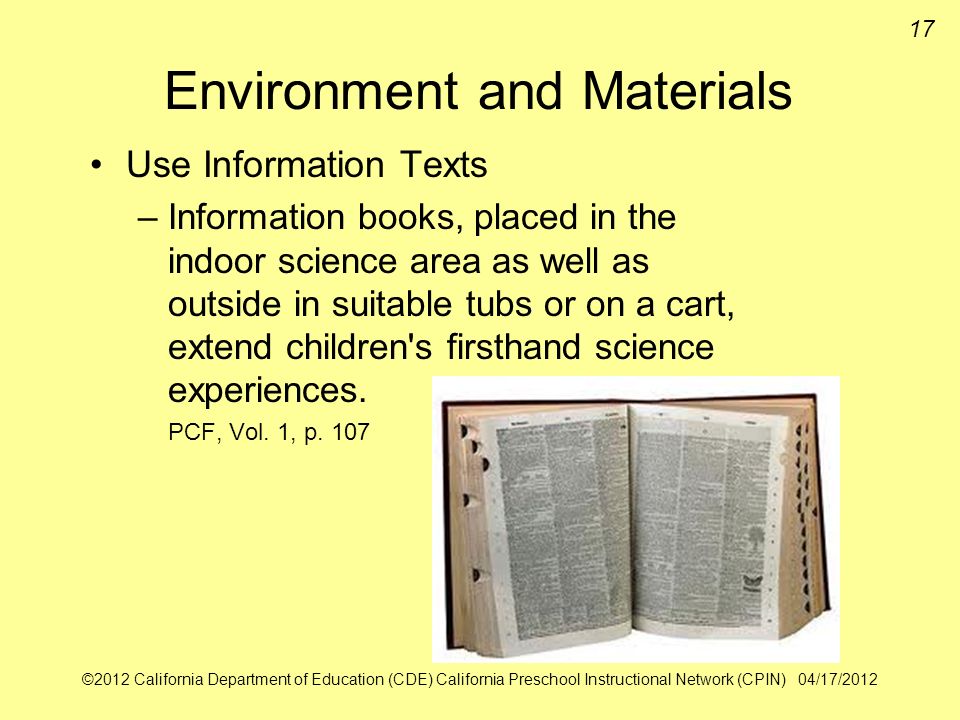 Environment and Materials