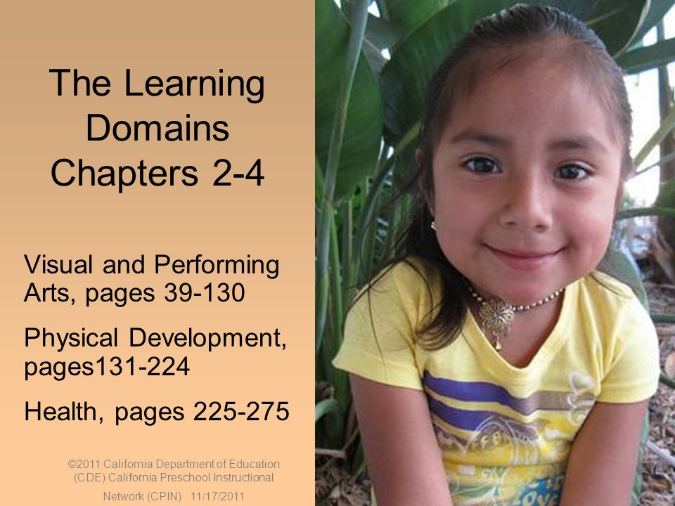 The Learning Domains Chapters 2-4