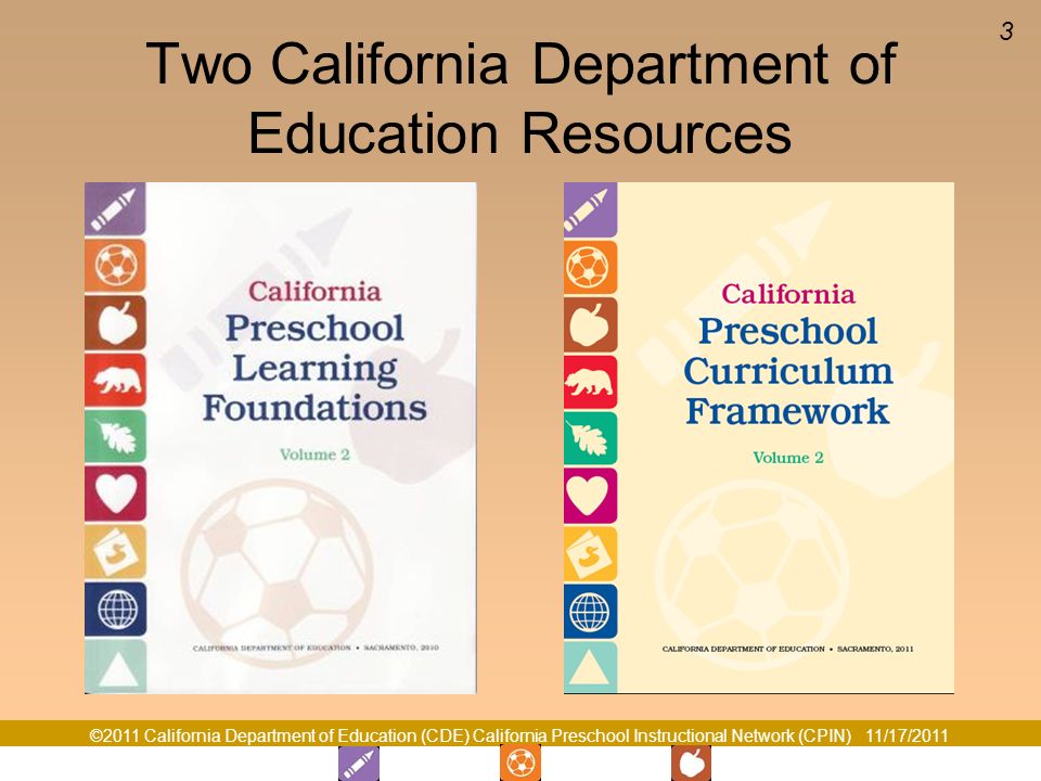 Two California Department of Education Resources