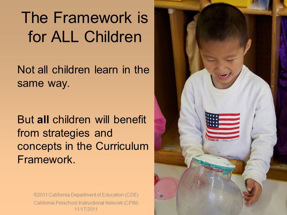 The Framework is for ALL Children