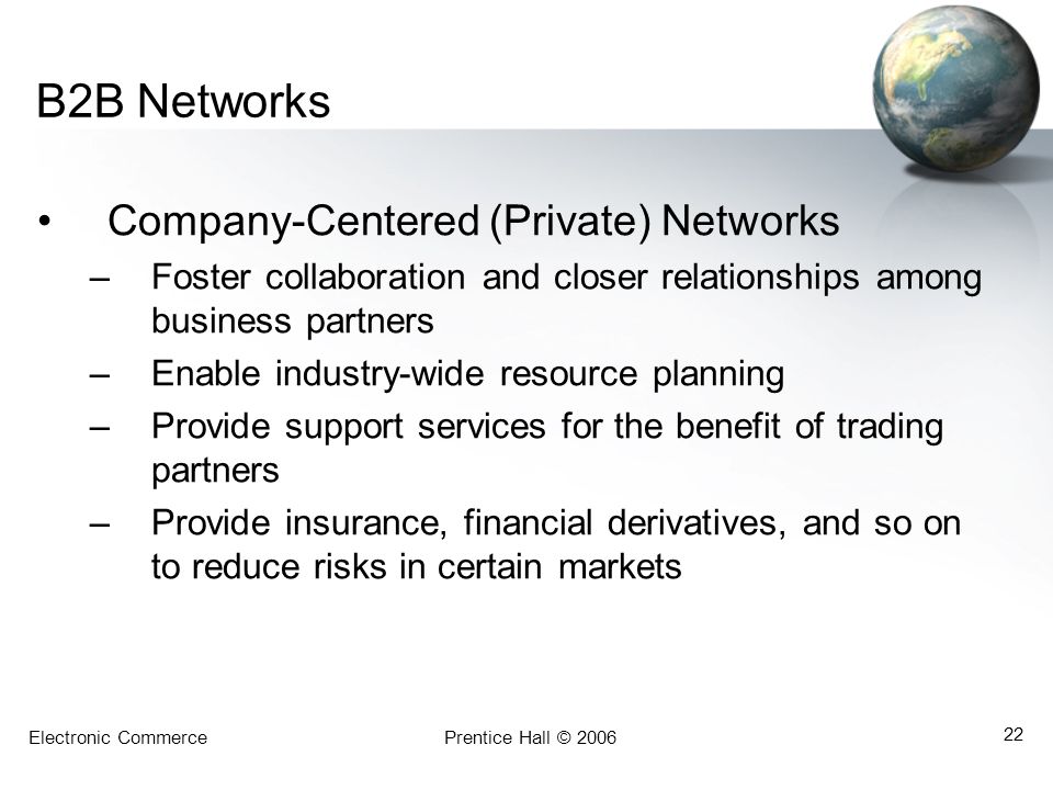 B2B Networks Company-Centered (Private) Networks