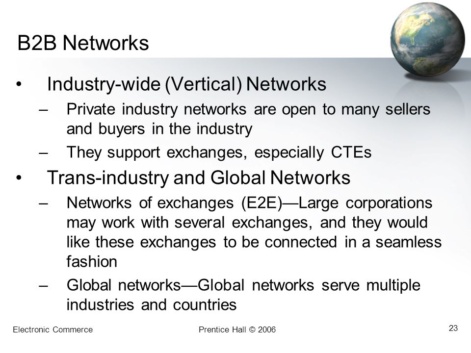 B2B Networks Industry-wide (Vertical) Networks