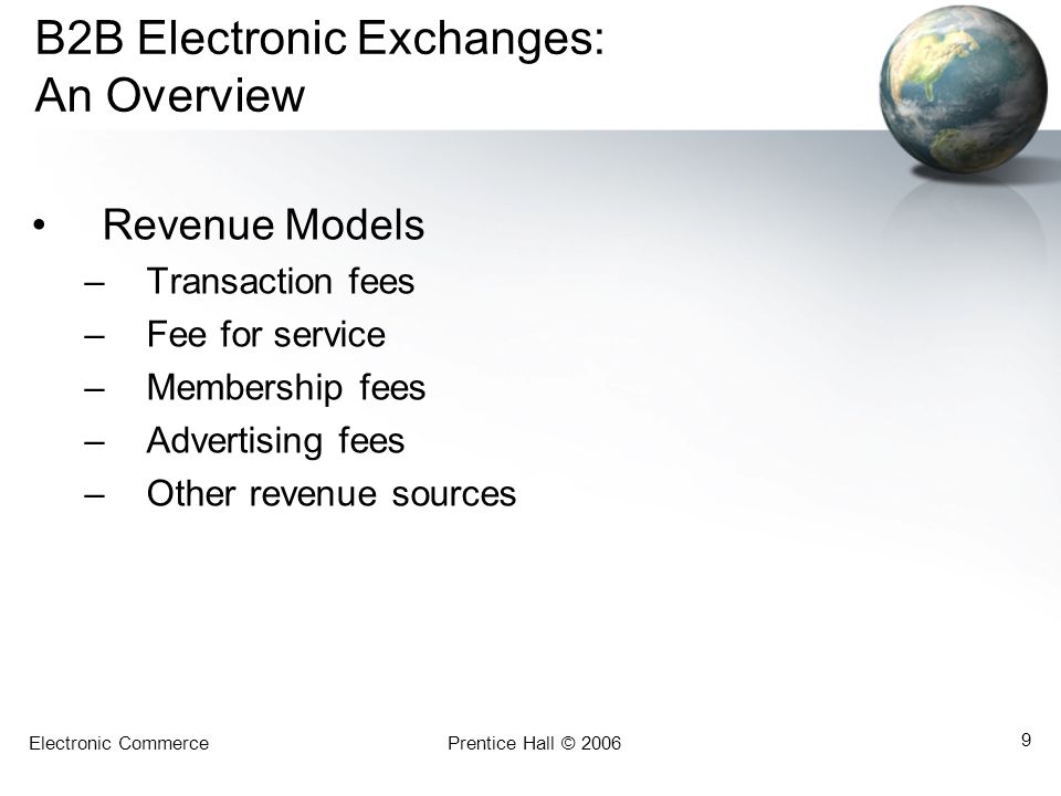 B2B Electronic Exchanges: An Overview