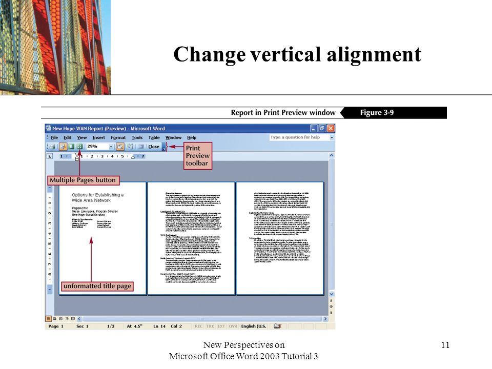 Change vertical alignment