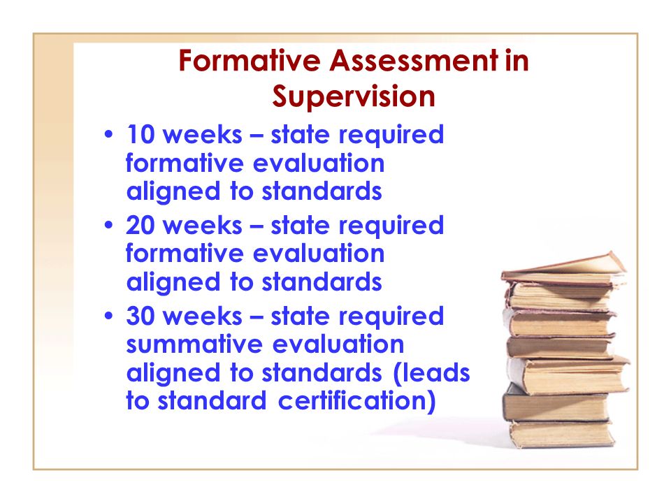 Formative Assessment in Supervision