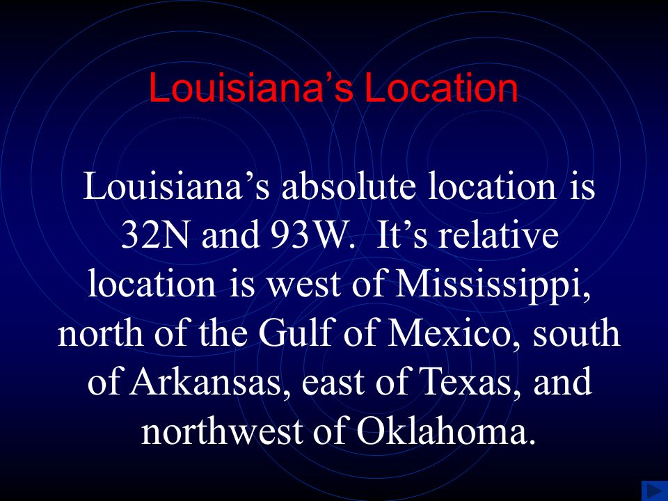 Louisiana’s Location