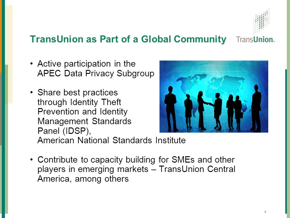 TransUnion as Part of a Global Community