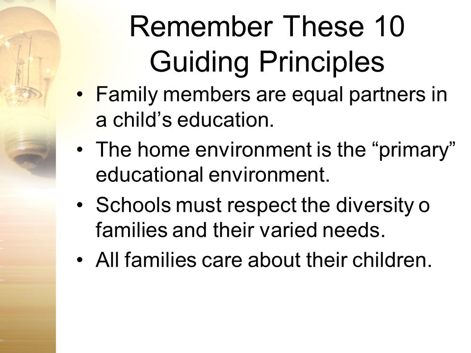Remember These 10 Guiding Principles
