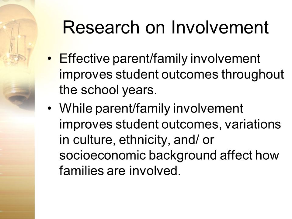 Research on Involvement