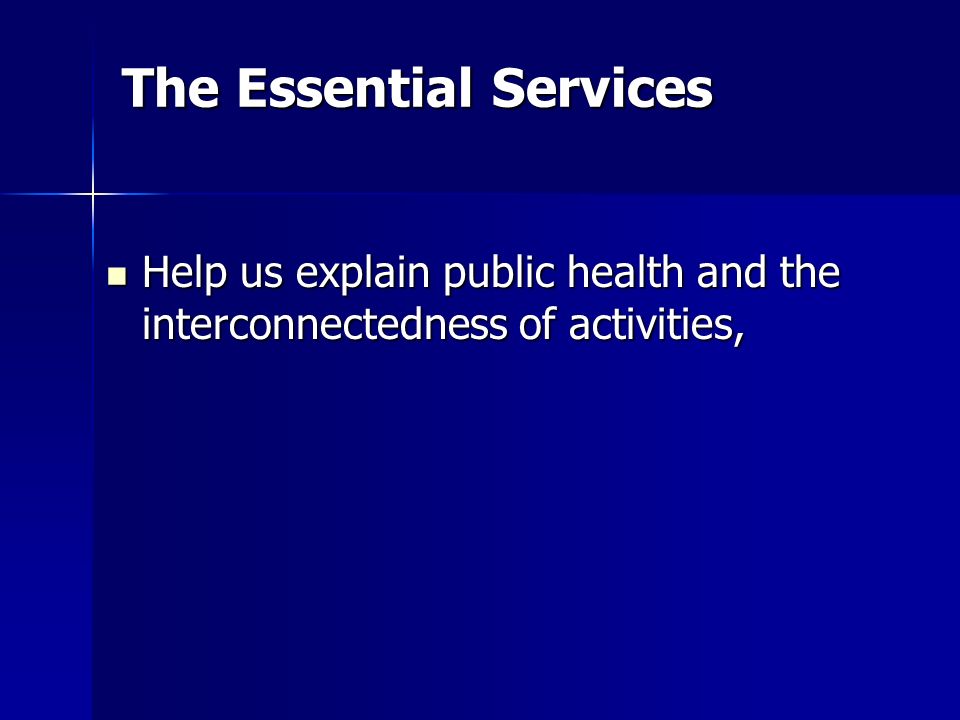 The Essential Services