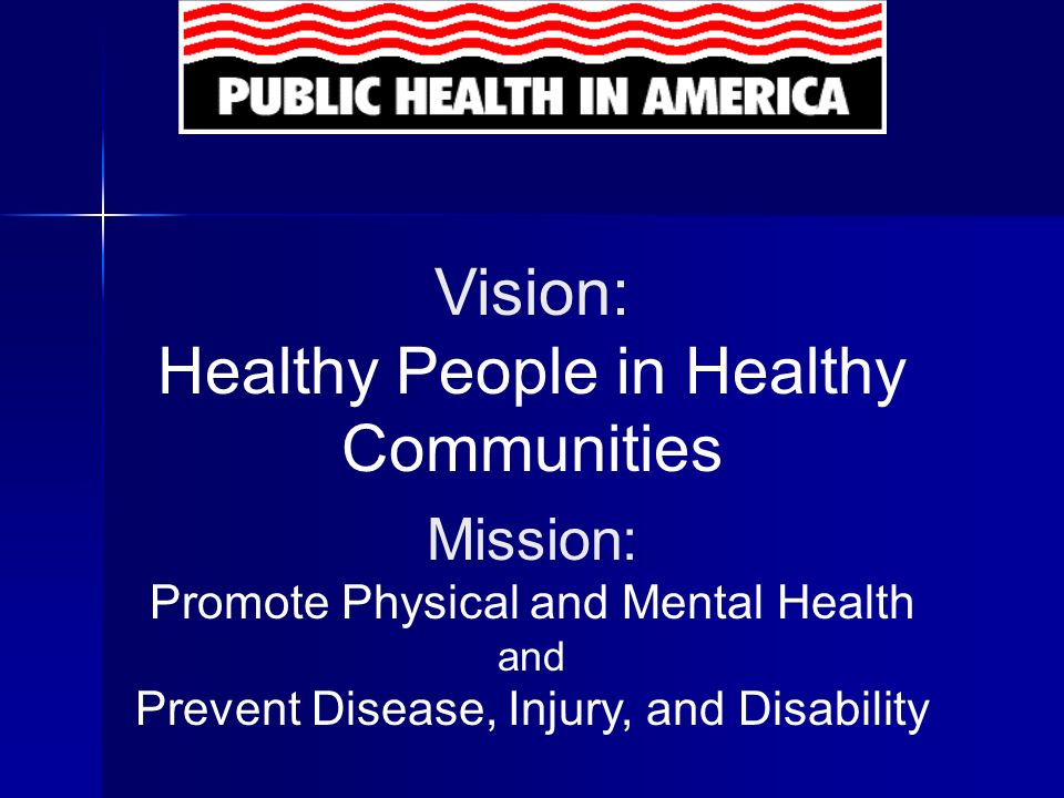 Healthy People in Healthy Communities