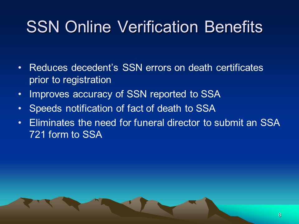 SSN Online Verification Benefits