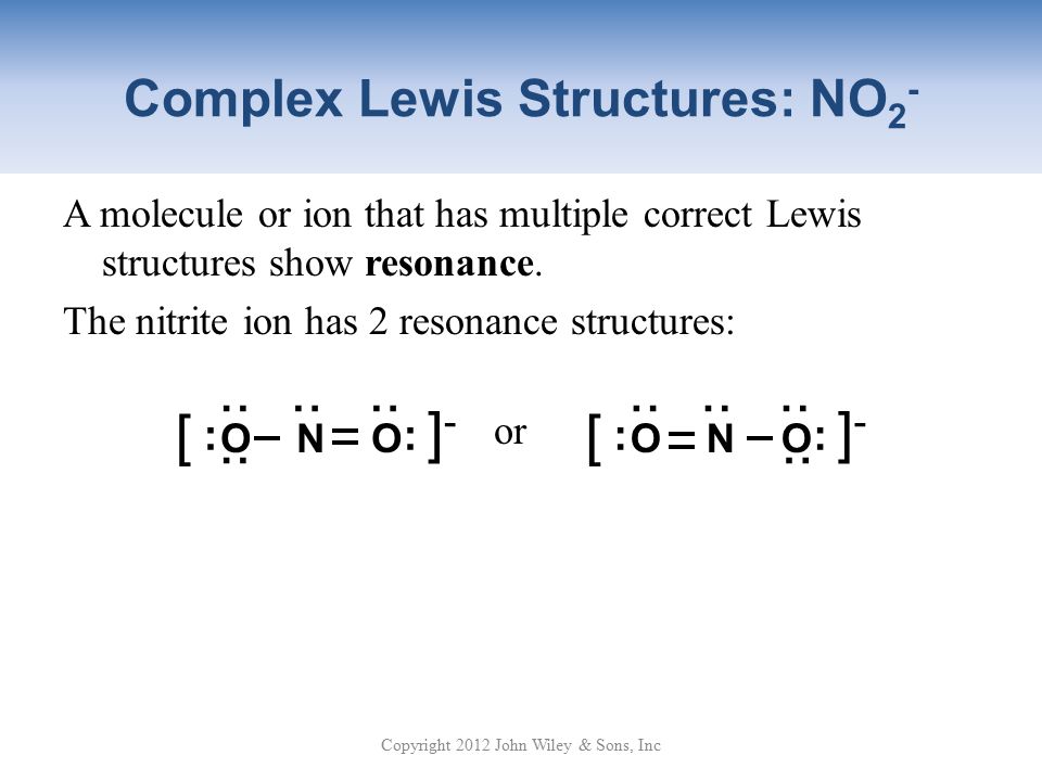 Complex Lewis Structures: NO2.